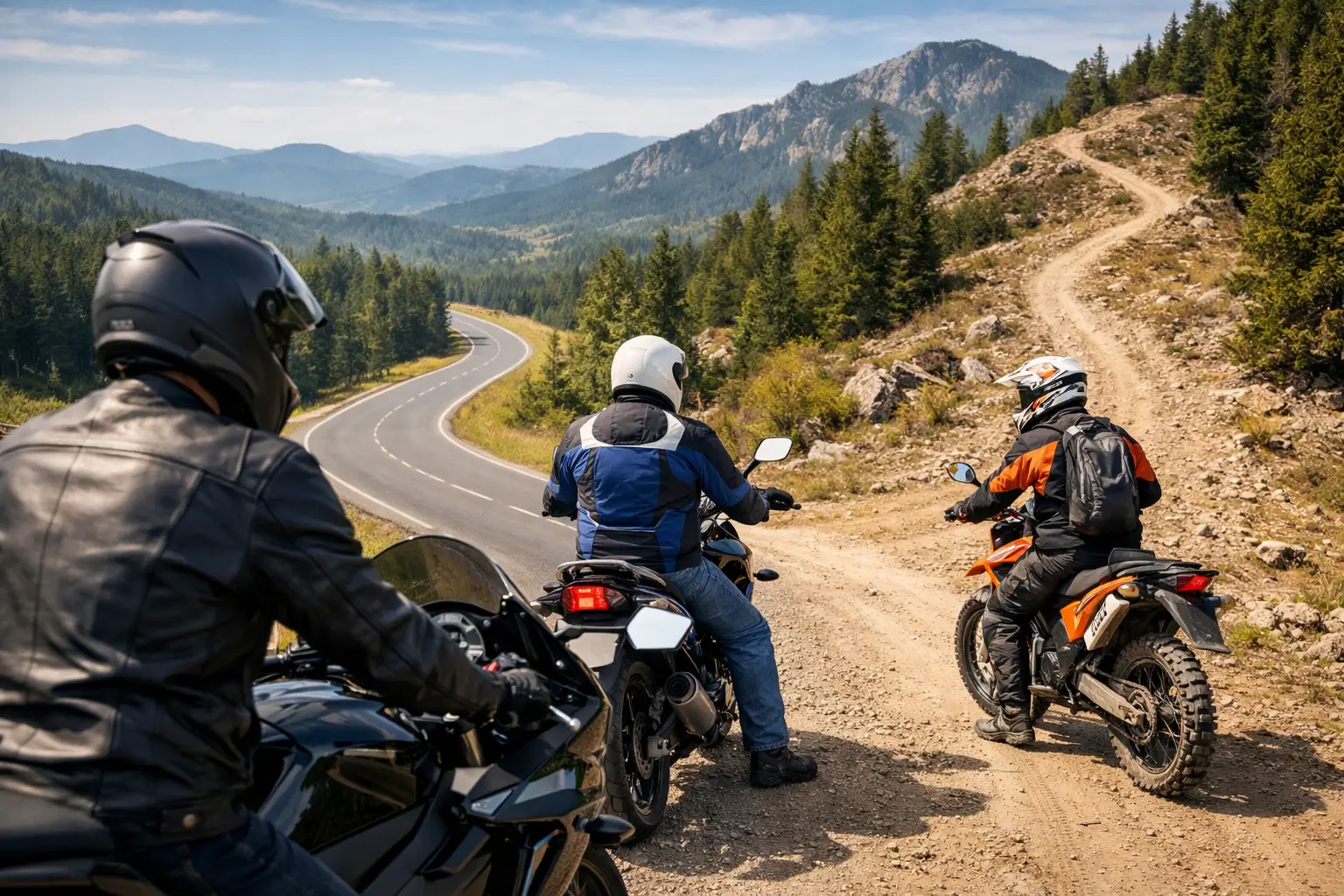 Choose a Motorcycle Route Based on Skill Level